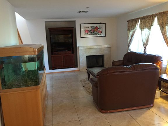 Open living room connected to kitchen