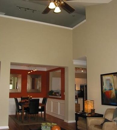 LR has vaulted ceiling