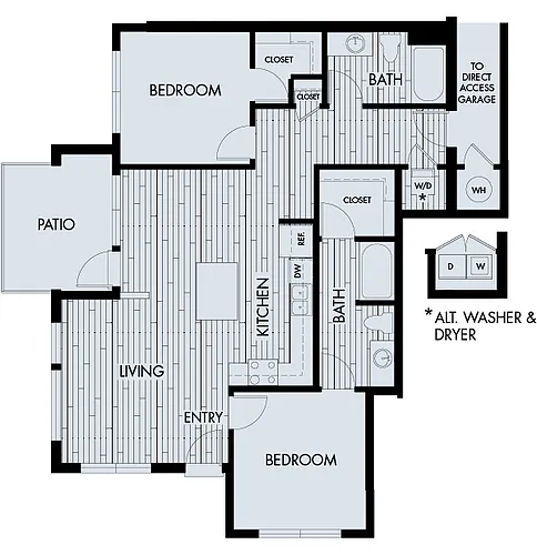 Floor plan Vela Plan 2C (Direct Access Garage)
