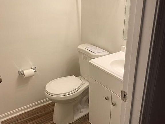 Half bathroom on main floor 
