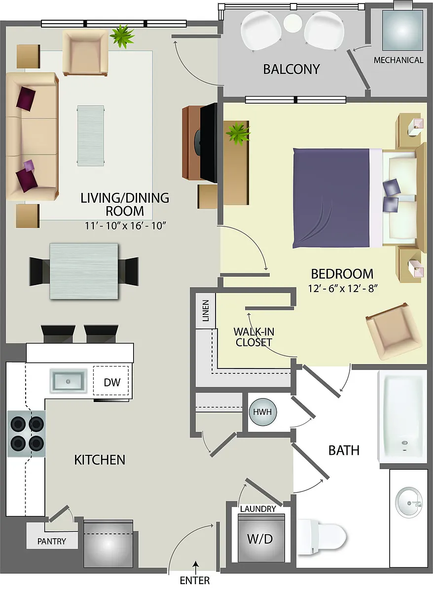 Floor plan 1B