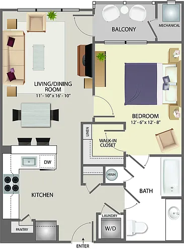 Floor plan 1B