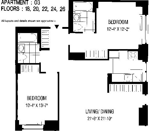 2nd image of 2 Gold St APT 2003
