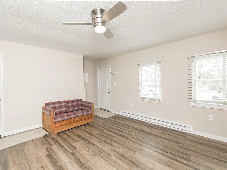 Living room with laminate flooring