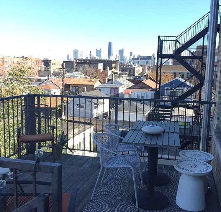 Large, private sun deck with great views