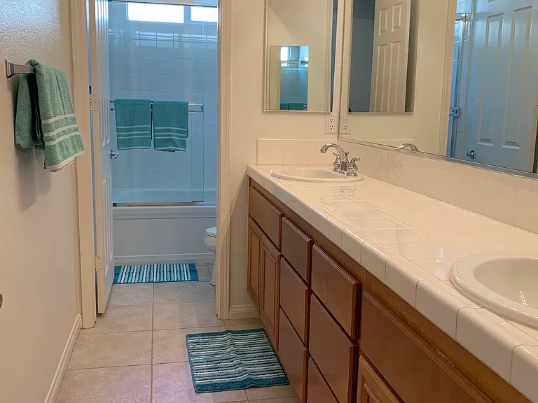 Hallway bathroom