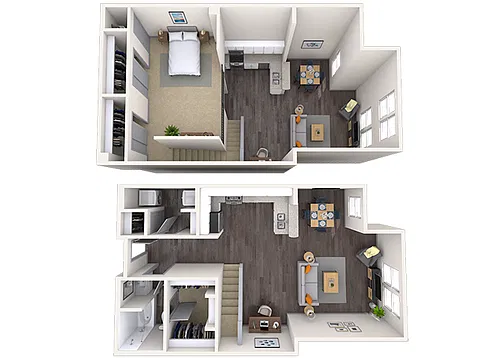 Floor plan Loft 0x1 1081 SF