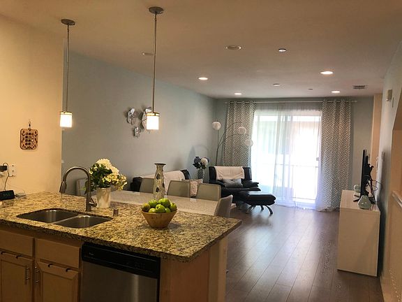 kitchen and living room