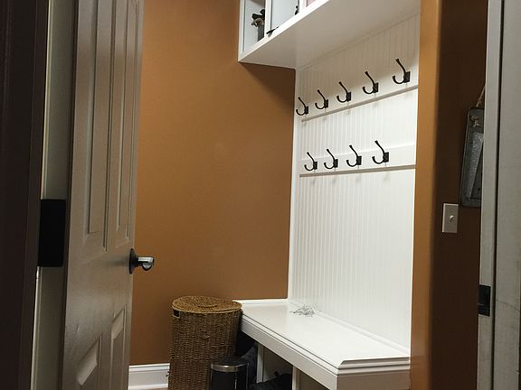 Drop zone in laundry room
