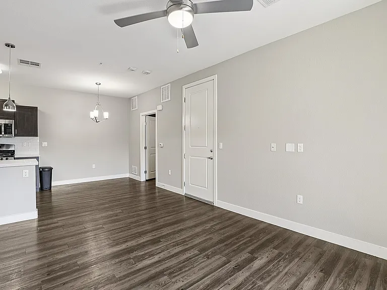 View of Main Door of Empty Apartment