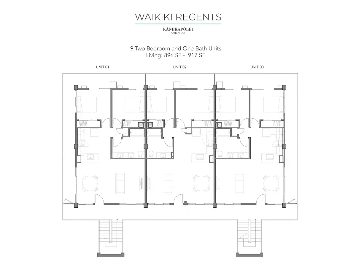 Floor plan 2 Bedroom 1 Bathoom