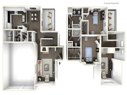 Floor plan 2X2TH