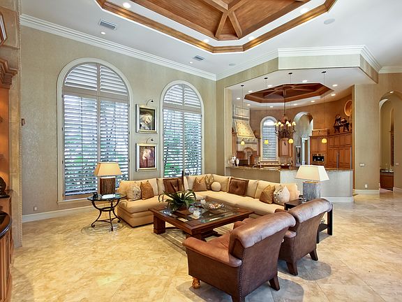 Family room and kitchen