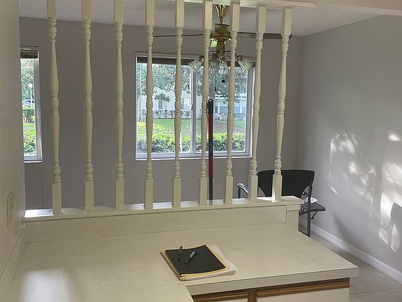 Kitchen to dining room view.