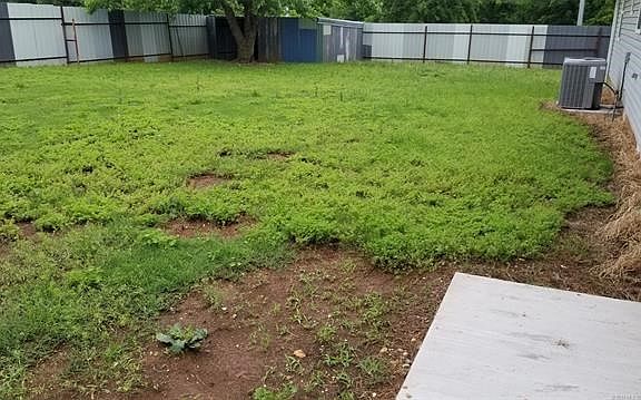 Fenced back yard