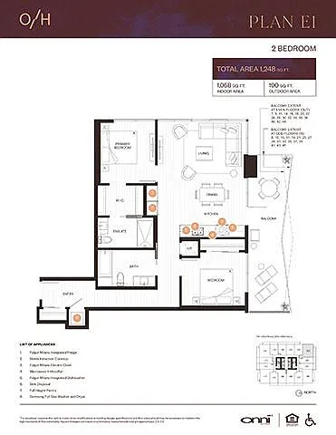 Floor plan Plan E1