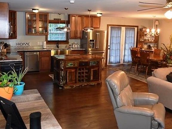 Open floorplan concept, living room, room, and kitchen