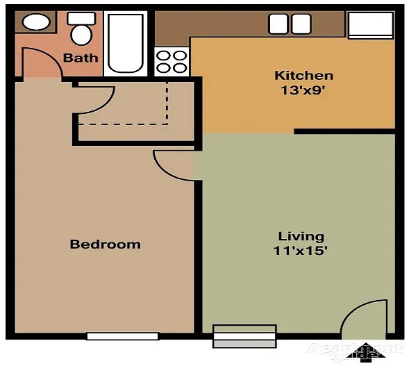 Floor plan 1 Bed