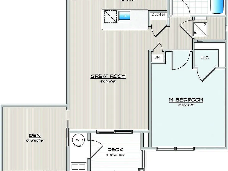 Explore the elegant layout featuring a spacious bedroom and versatile living spaces. Explore the elegant layout featuring a spacious bedroom and versatile living spaces.