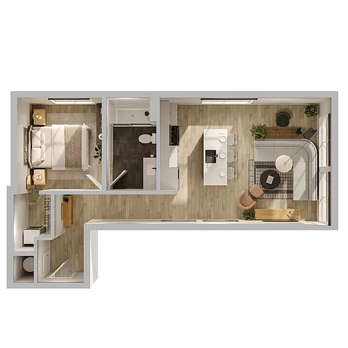 Floor plan T06-1BR