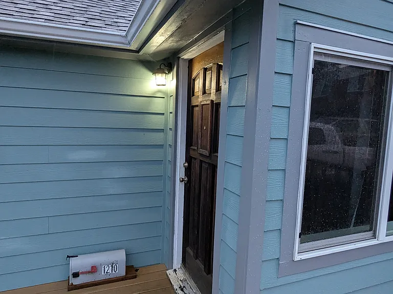Front door.