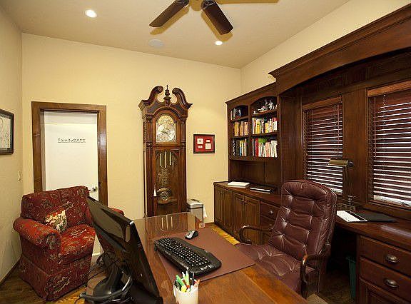 Dedicated private office, built in writing desk 