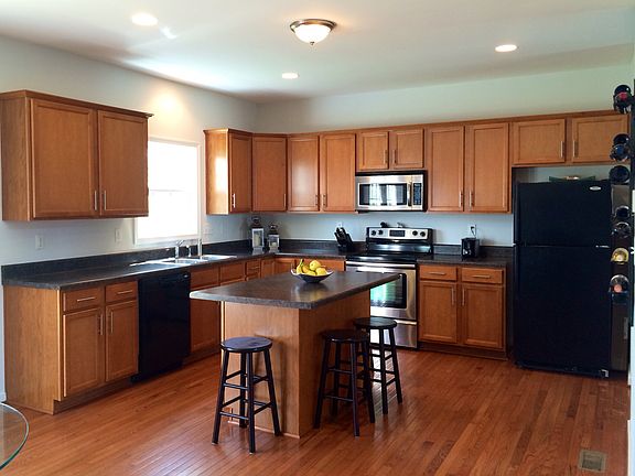Hardwood floor in kitchen 
