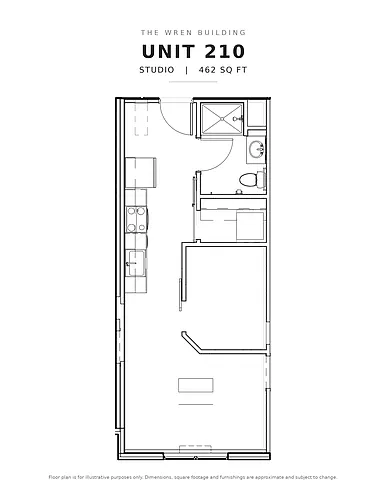 Floor plan Wren Lofts