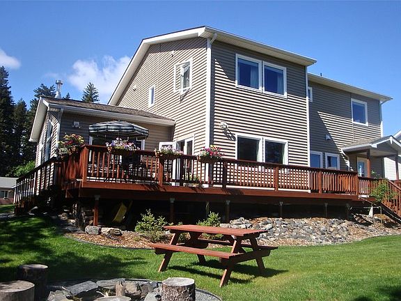 back decks and yard
