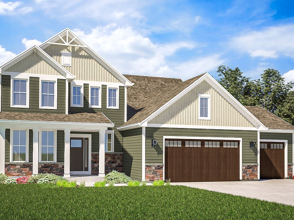 Julia Farmhouse Elevation 3 Car