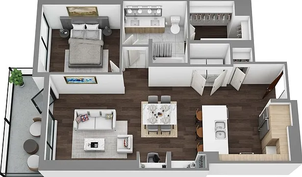 Floor Plan H - 3D Floor Plan H - 3D