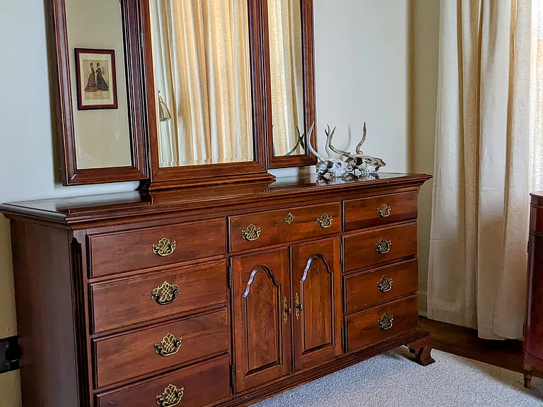 Large dresser and mirror