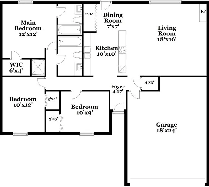 3 bed, 2.0 bath, 1300 sqft, $2,030 — Photo 2