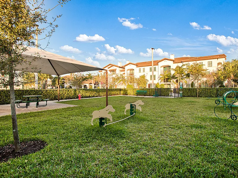 The pet park will make your four-legged family member feel right at home