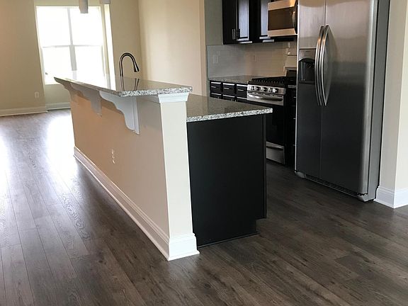 Kitchen, living, dining