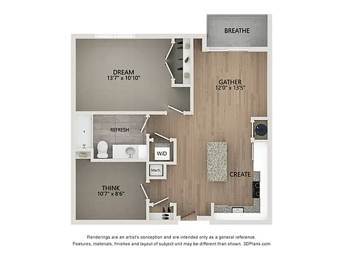 Floor plan B1.1 Den