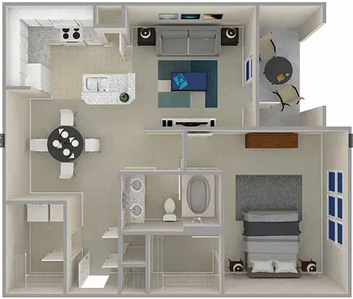 Floor plan The Cameron - Vaulted & Tray Ceilings