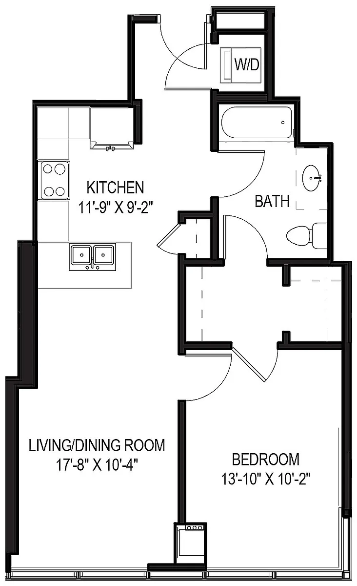 Floor plan 1 Bed/1 Bath-11