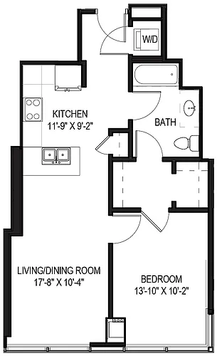 Floor plan 1 Bed/1 Bath-11