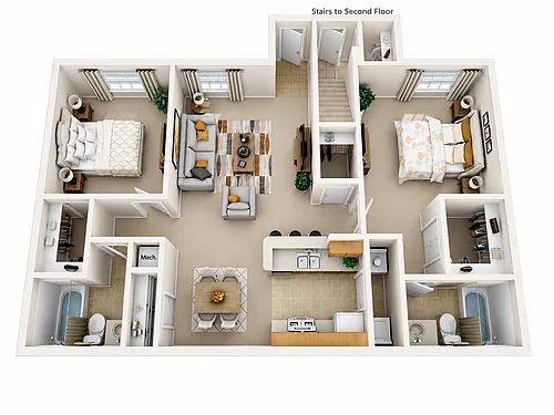 Floor plan 2 Bedroom