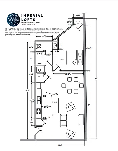 Floor plan One Bedroom 200