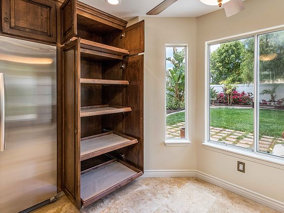 Large pantry with slide outs