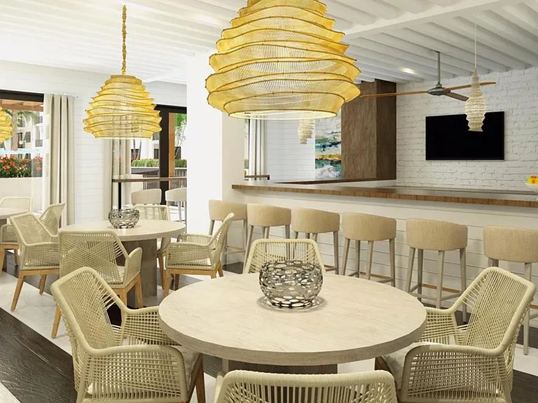 The Social Room, with views of the pool area, large screen TV's, billiards, fire feature, bar AND a full kitchen for all your entertaining pleasure!