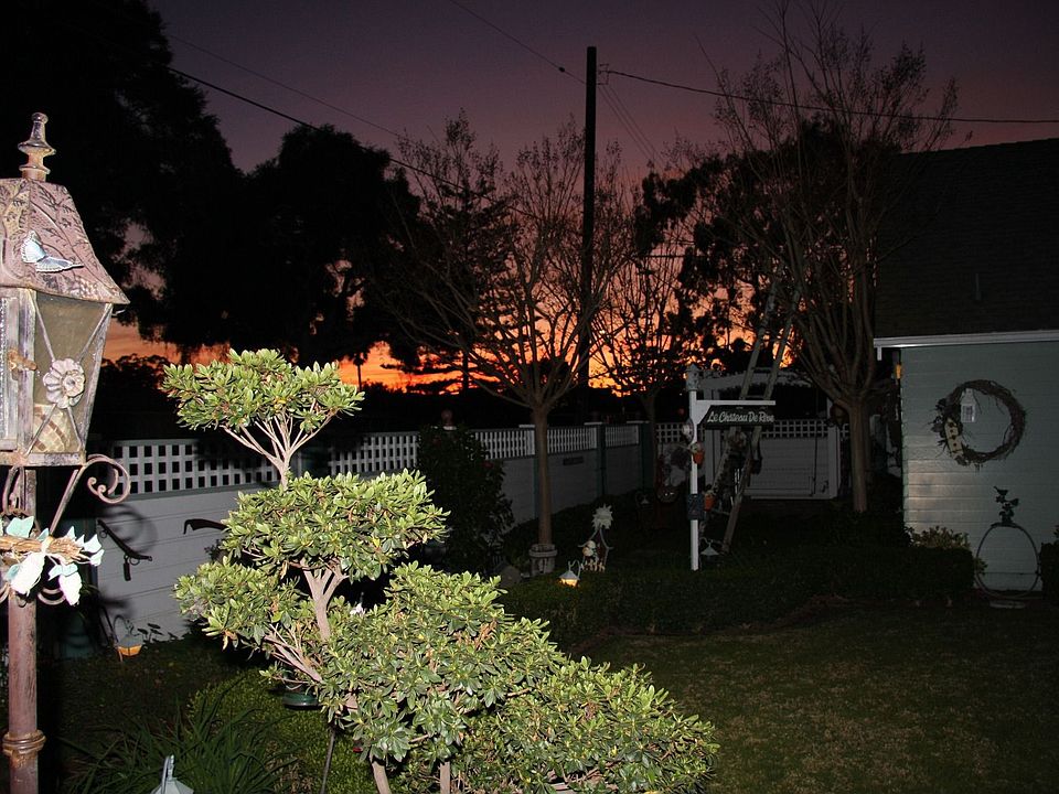 sunset from dining room