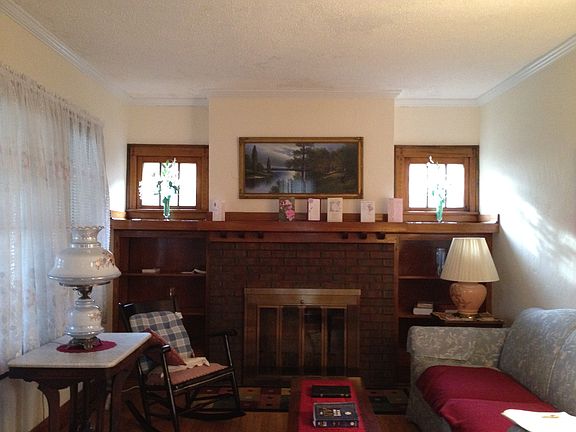 Fireplace  w/bookcases