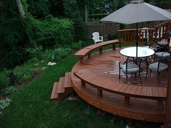 Circular bottom tier with built in Lighting