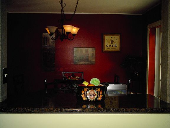 Dining room From Kitchen....Breakfast Bar