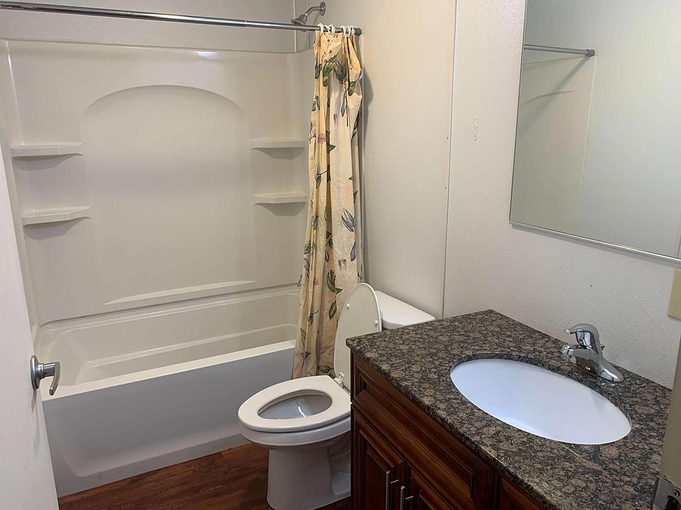 Bathroom with granite countertop