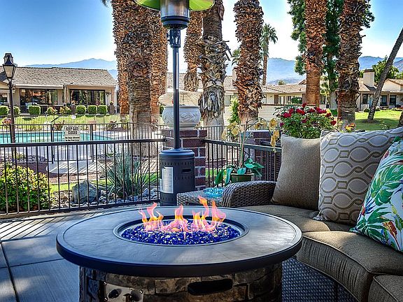 Snuggle by the fire pit