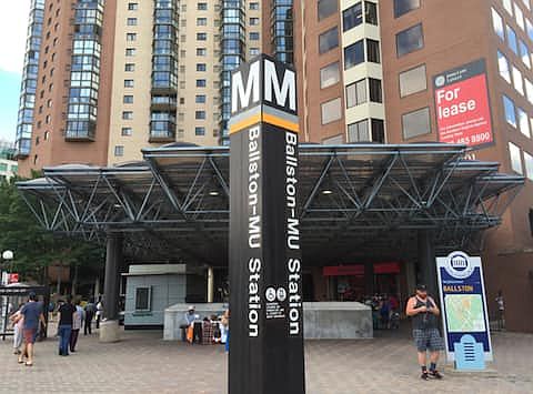 Ballston metro just 3 blocks from the home